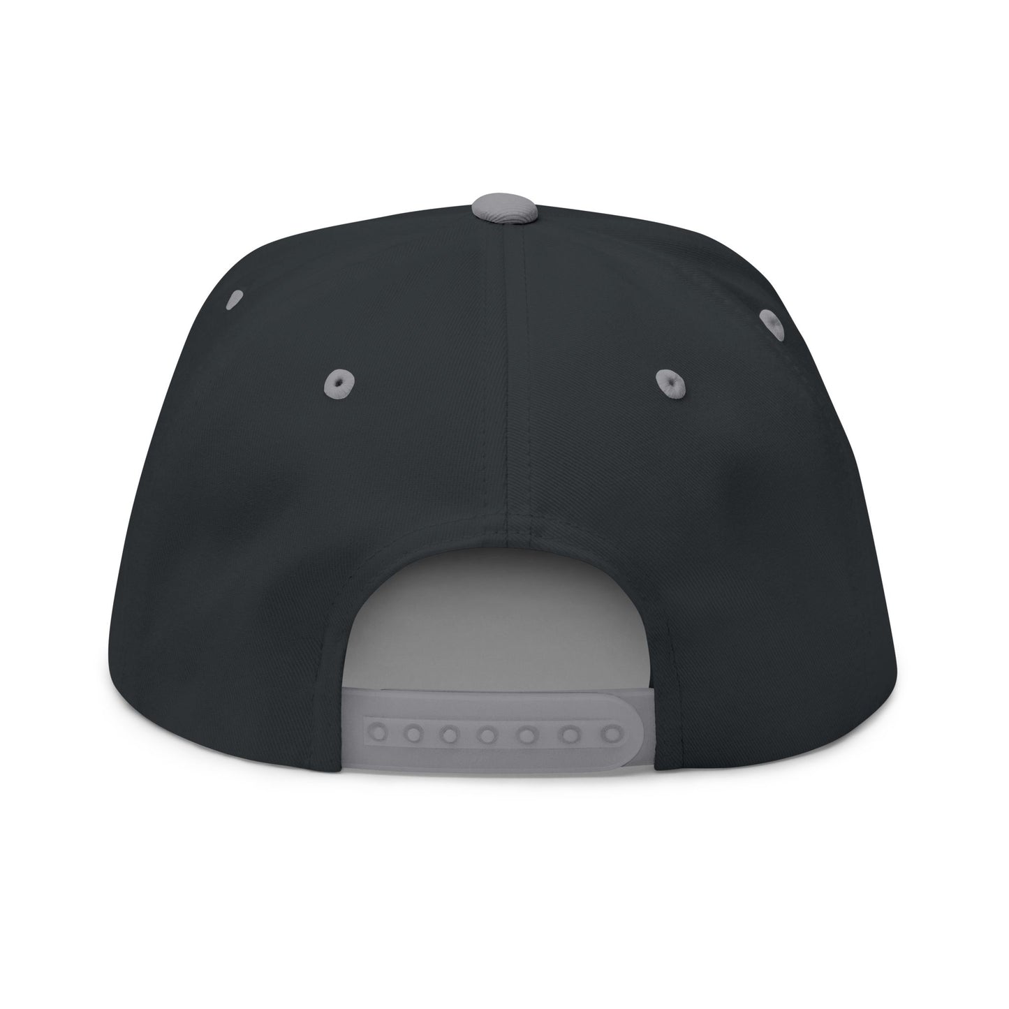 Stylish Embroidered Flat Bill Cap - Streetwear Design