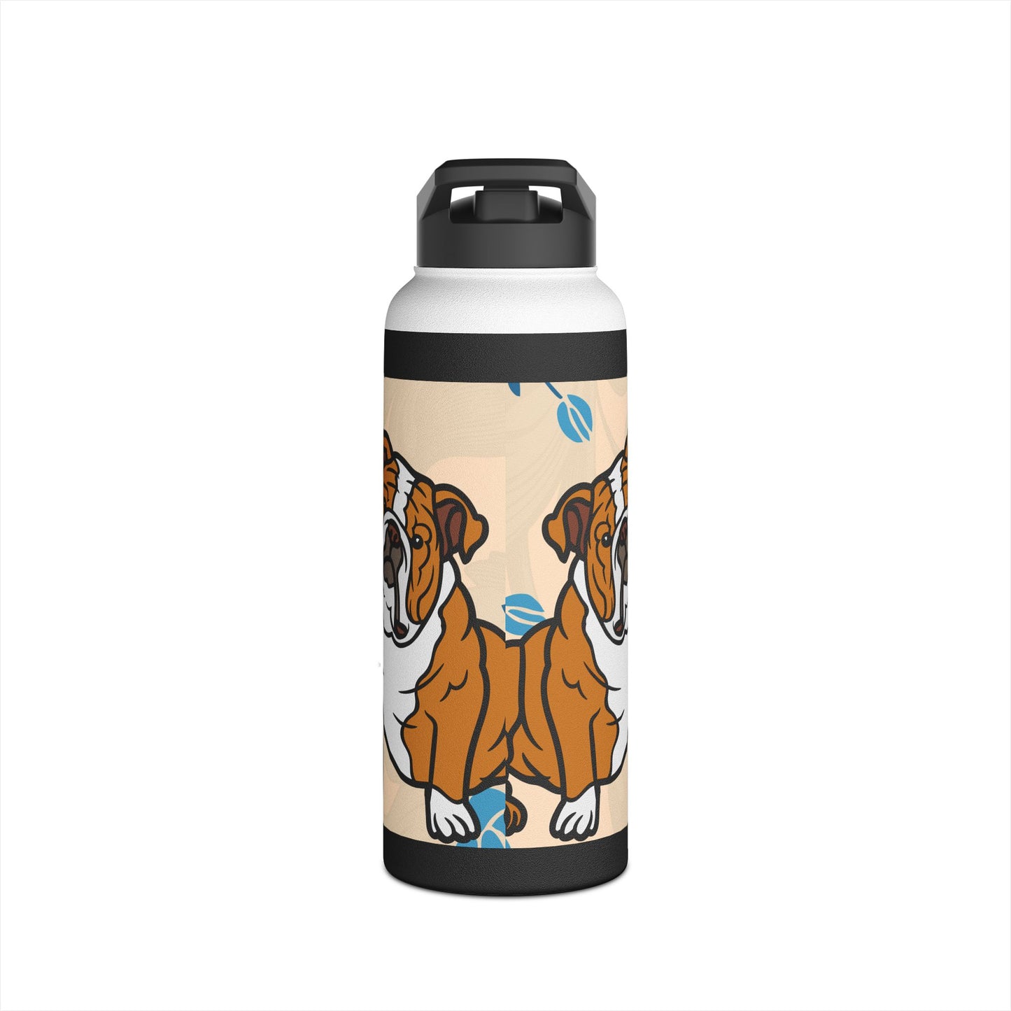 Unique Bulldog Water Bottle - "Every Dog Must Have His Day"