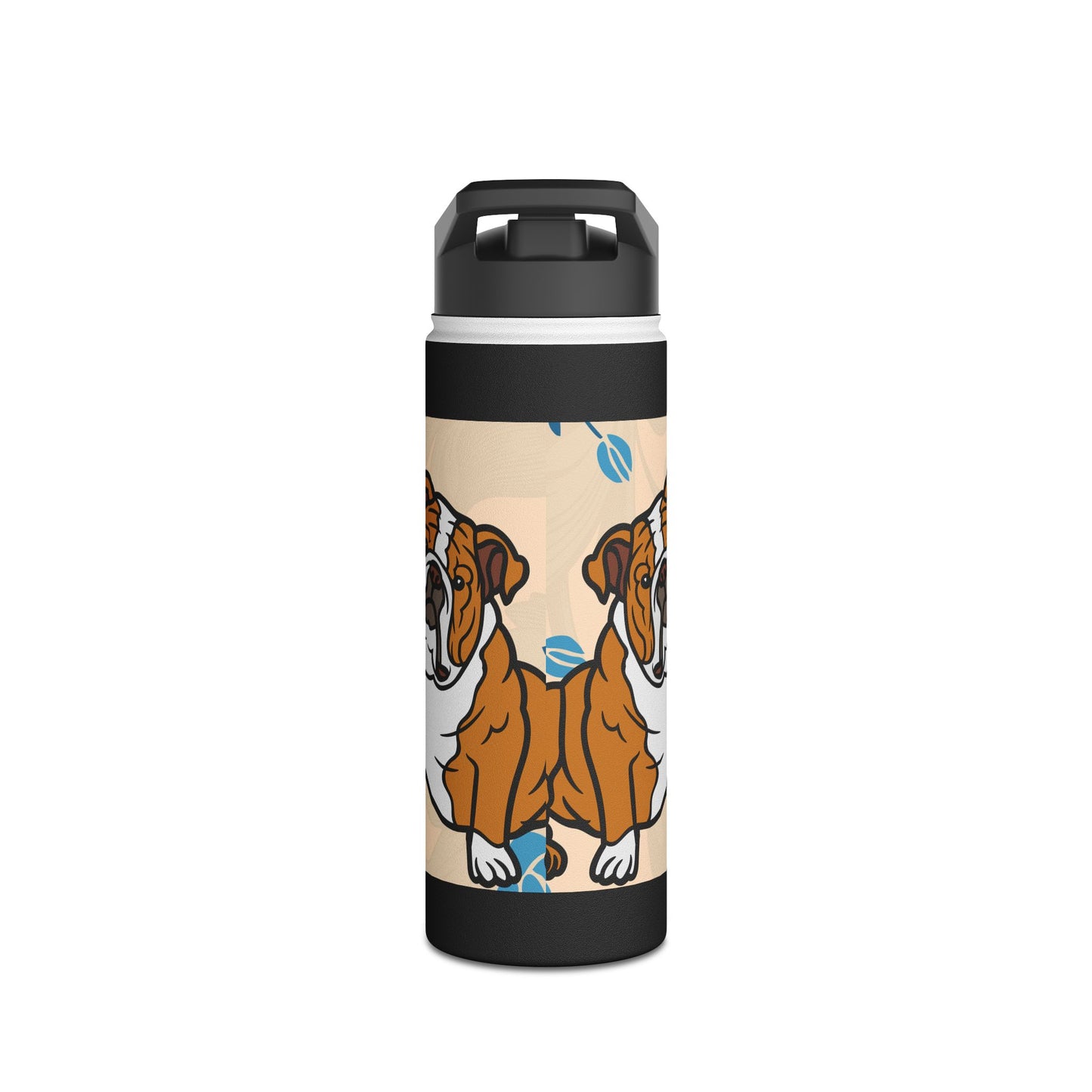 Unique Bulldog Water Bottle - "Every Dog Must Have His Day"