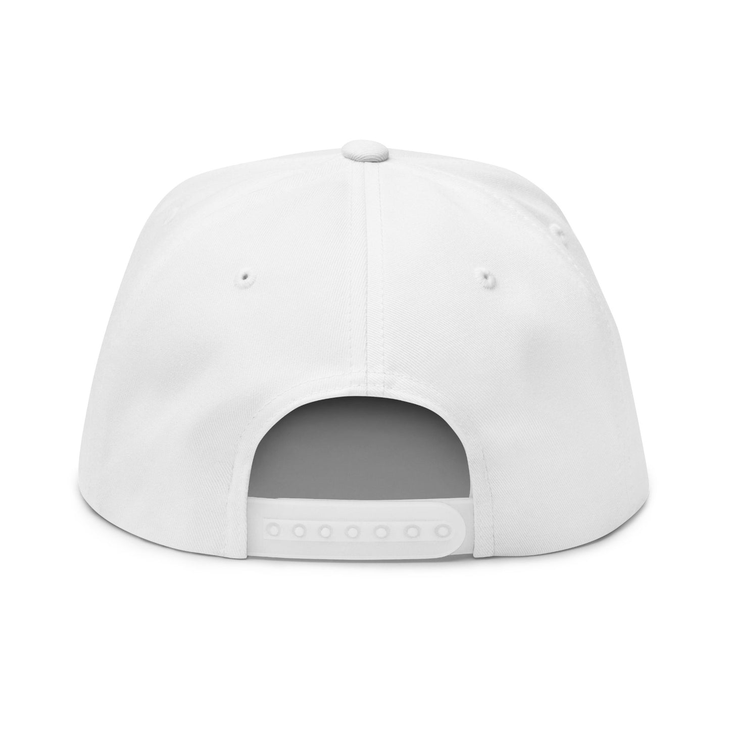 Stylish Embroidered Flat Bill Cap - Streetwear Design