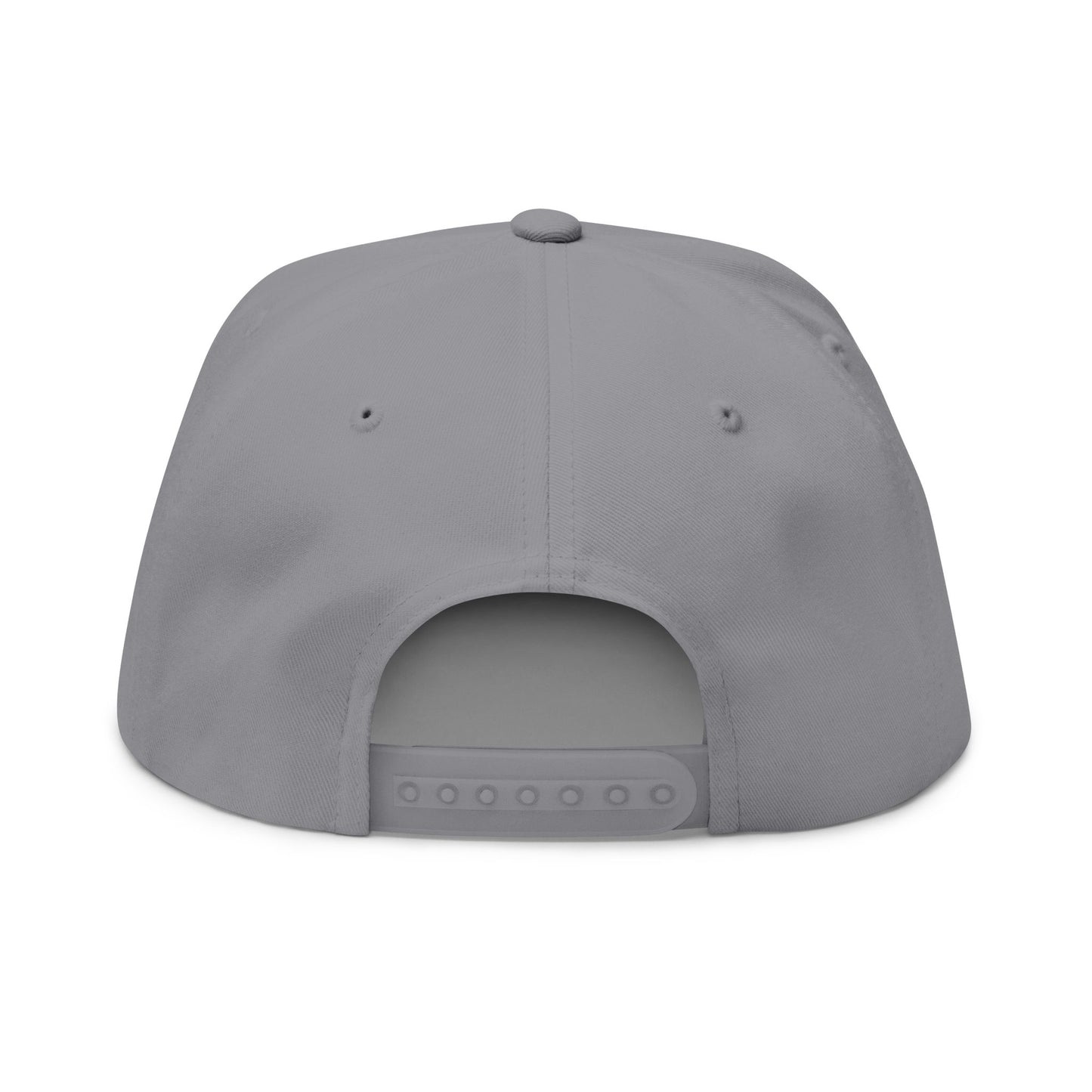 Stylish Embroidered Flat Bill Cap - Streetwear Design